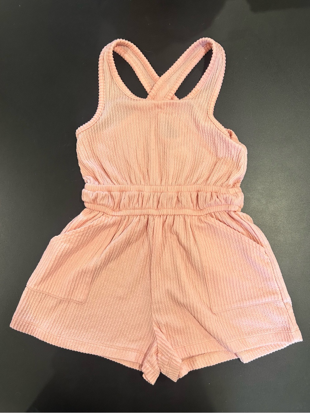 OshKosh B'gosh Light Pink Ribbed Tank Romper
